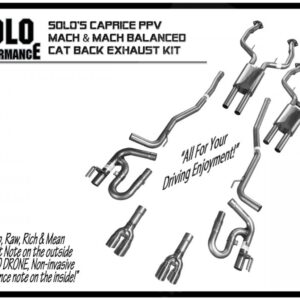 2011- -2018 Caprice PPV Mach and Mach-Balanced CAT Back Exhaust Kit