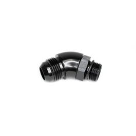 BTR AN FITTING – AN TO ORB ADAPTER – 10 ORB TO 12AN – 45° – BLACK – ADPT-02-012-45